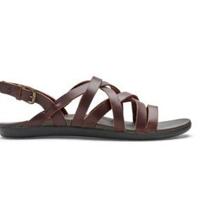 Brown leather slingback sandals - ‘Awe‘awe Olukai